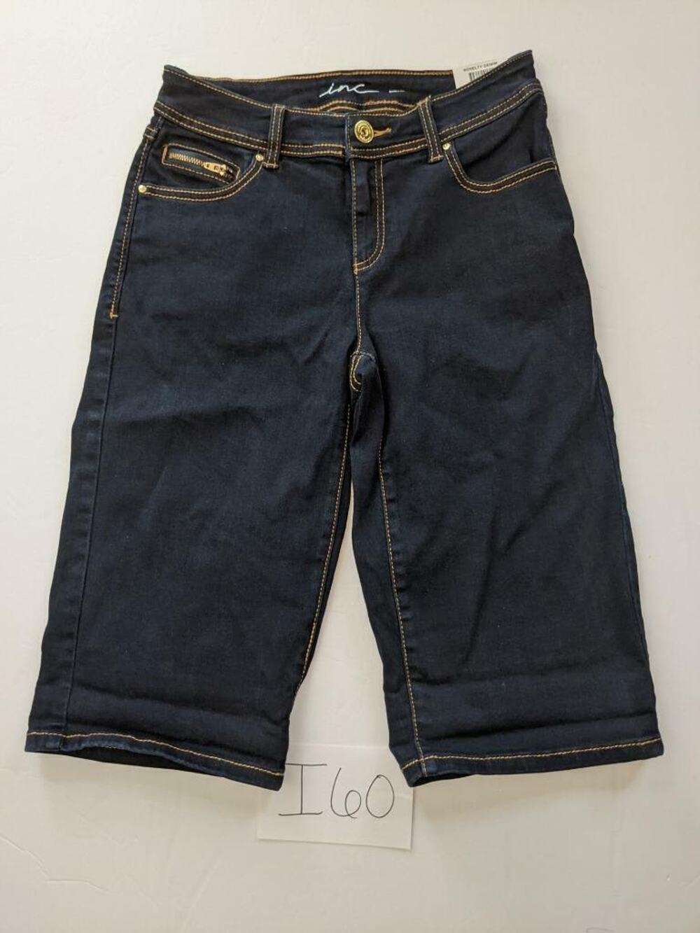INC Blue Jeans Shorts Size 2 Curvy Fit Stretch NWT New -1121i60